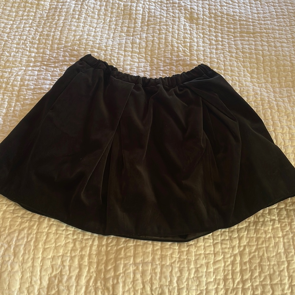 Crewcuts velvet black skirt size 8 years